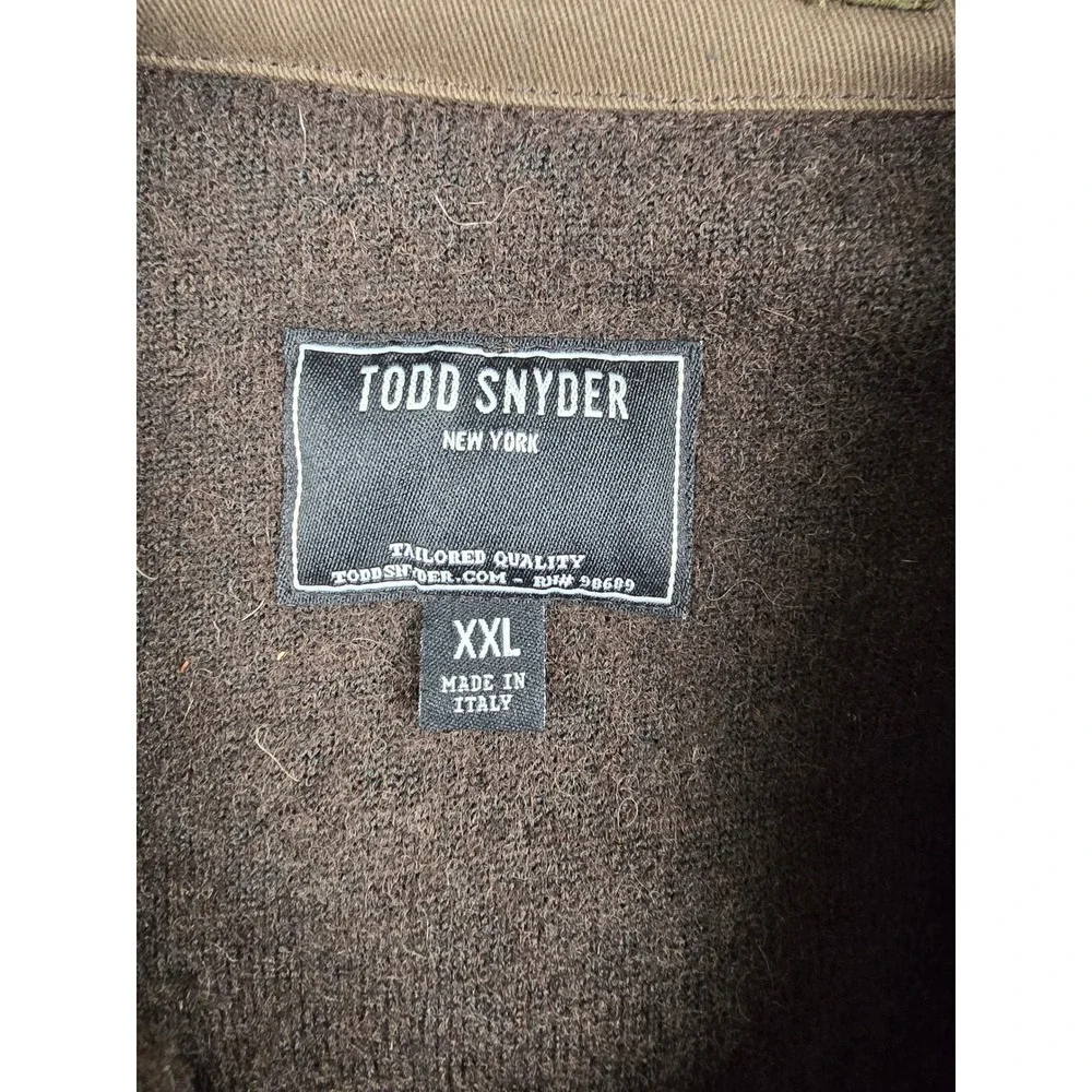 Todd Snyder Wool Blend Boucle Chore Jacket Mens XXL Brown Made In Italy Coat